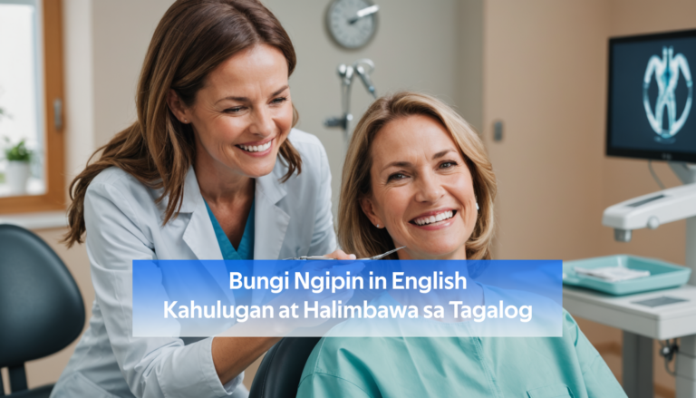 Bungi Ngipin in Englis Kahulugan at Halimbawa sa Tagalog